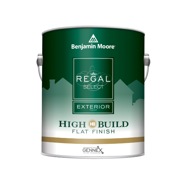 Benjamin Moore Regal Select Exterior High Build Flat Finish paint gallon