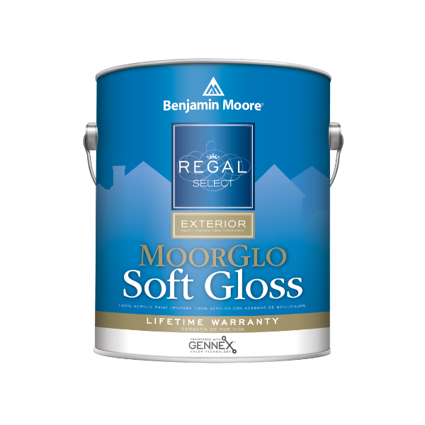 Benjamin Moore Regal Select Exterior MoorGlo Soft Gloss paint gallon